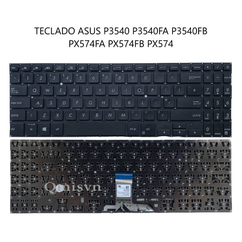 (US LAYOUT) Bàn phím laptop Asus ExpertBook P3 P3540 P3540F P3540FA PX574 PX574F PX574FA PX574FB PRO