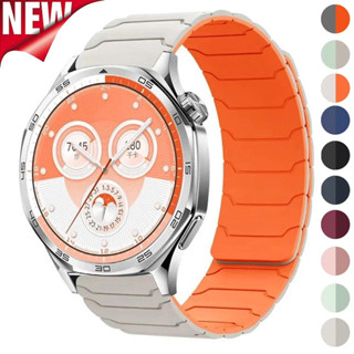 Dây đeo từ tính 20mm 22mm cho Huawei Watch GT5 GT4 5Pro 3 46mm Dây đeo silicon cho Samsung Galaxy 7 6 5 4 40mm 44mm Vòng đeo tay thể thao