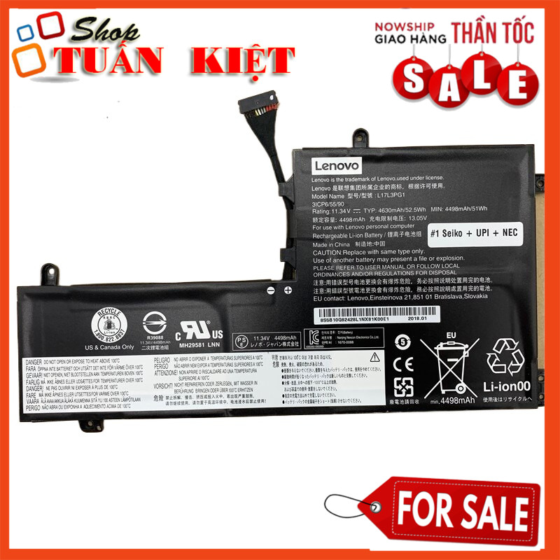Pin laptop lenovo L17L3PG1 L17M3PG1 Battery For Lenovo Legion Y530 Y7000 Y7000P Y540-15IRH BẢO HÀNH 