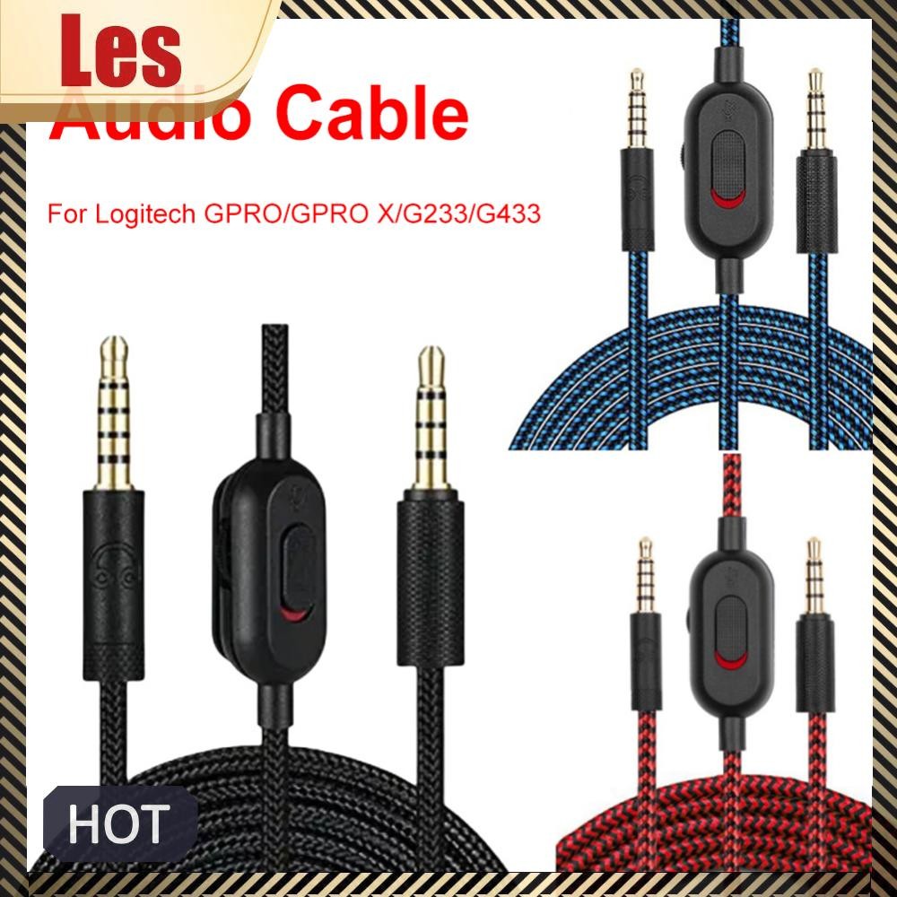 Dây cáp tai nghe 2m Dây âm thanh cho tai nghe chơi game Logitech GPRO X G233 G433