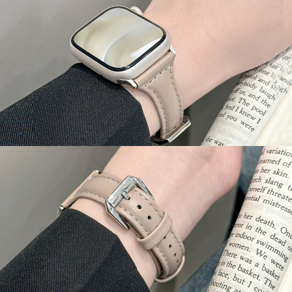 Dây Đeo Da Cho Đồng Hồ Thông Minh Apple Watch ultra Series 10 9 8 7 6 Se 42/46mm 44/45mm 49mm Dây đe