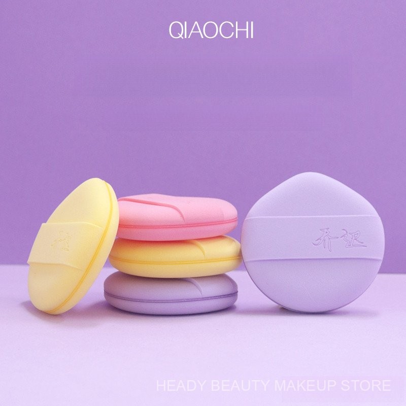 Qiao Chi Fat Pier Cotton Candy Puff Double-Sided Rubycell Cushion Powder Puff Wet and Dry Dual-Use S