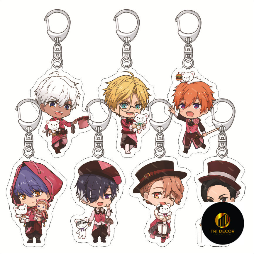 Móc Khoá, Mô Hình Standee Anime Obey Me Trang Trí Bàn Học, Làm Việc