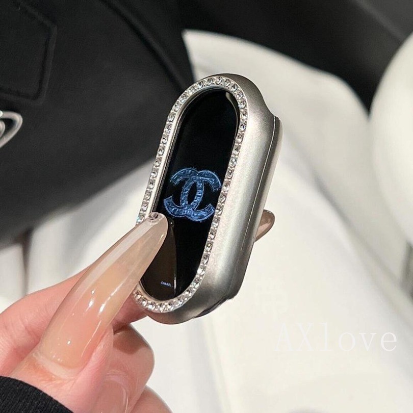 Ốp Lưng Cứng PC Kim Cương Sáng Bóng Cho Xiaomi Mi Band 9 8 Ốp Lưng Bảo Vệ Cho Xiaomi Mi Band 8 NFC M