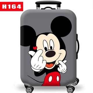 Túi bọc bảo vệ vali - Áo vỏ bọc vali  Trùm vali Mickey Xám Vải thun 2Da co giãn 4Chiều Siêu Dày H164