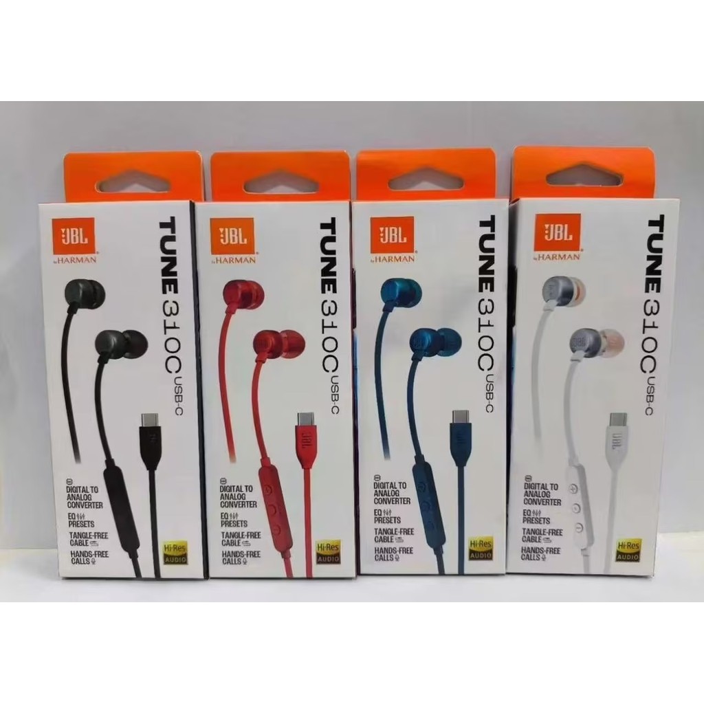 Tai nghe nhét tai có dây JBL TUNE 310C Type-C Type-C có micrô