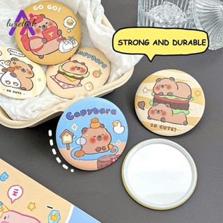 🌿luxelink🌿Capybara Gương Tròn Dễ Thương Cầm Tay Sắt Thiếc Gương Cầm Tay Gương Hoạt Hình Gương Học Sinh Mini