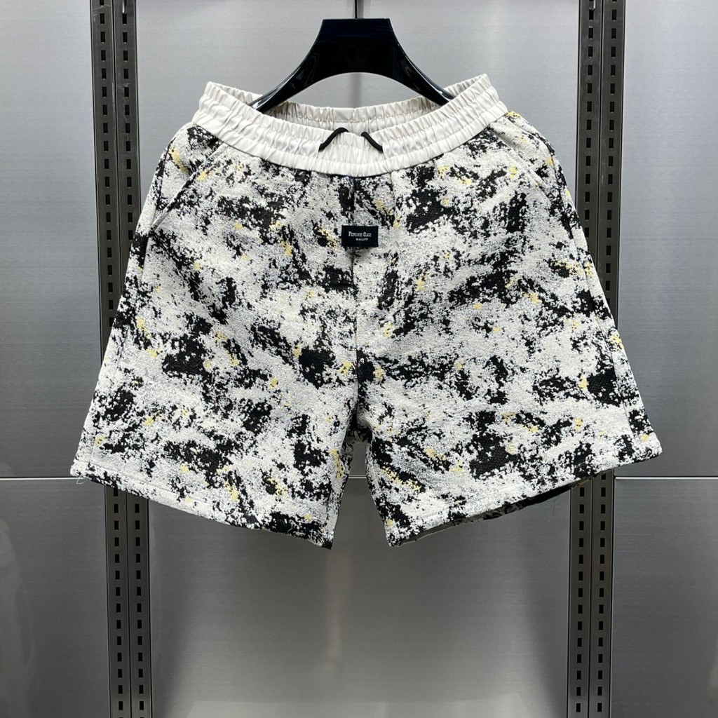 Quần Short Trung Quốc Mới Nam Mùa Hè Phong Cách Mới Rời Thẳng Hợp Thời Trang Thể Thao In Hình Thiết 