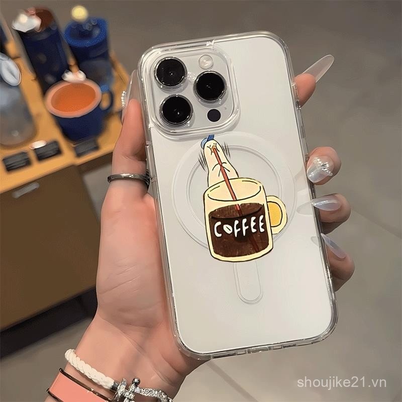 Ốp điện thoại từ tính cho iPhone 11Pro 13Pro ins 11 12 13 14 15 16PRO MAX trong suốt 11 12 13 14 15 