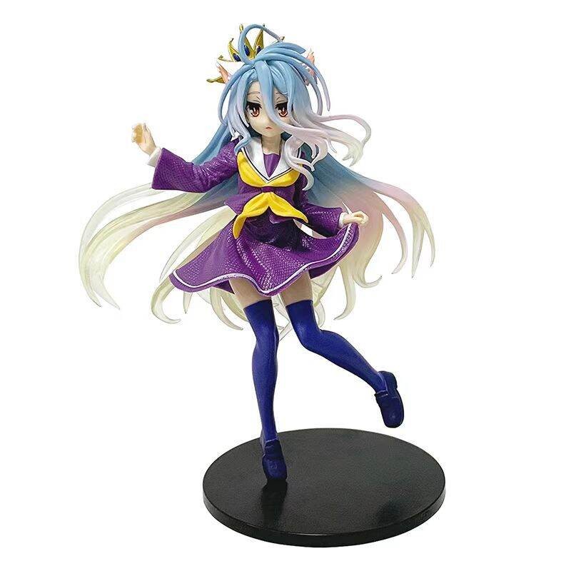Hi Toy 18cm Coreful No Game No Life Shiro Anime Hình Shiro Tai Mèo Trường Đồng Nhất Nhân Vật Hành Độ