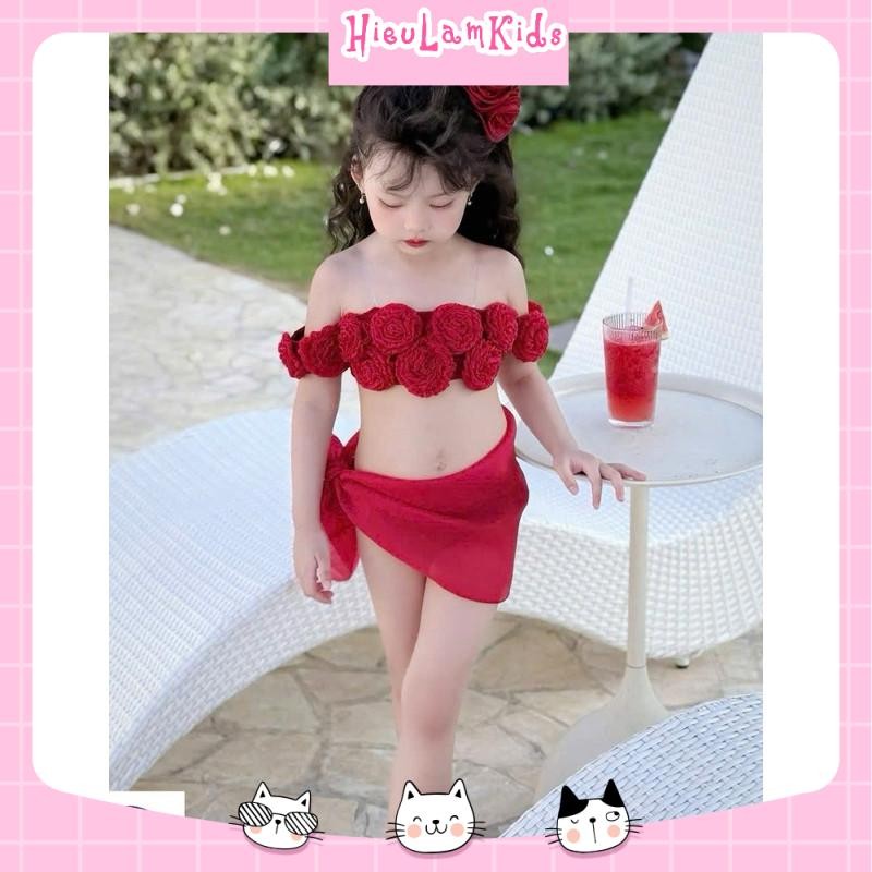 L36, - Bikini bé gái, Bộ đồ bơi cho bé gái đi bơi, đi biển