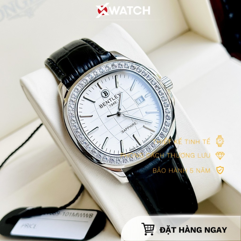 [XWATCH] Đồng hồ đeo tay nam Bentley BL1869-101M Quartz chính hãng