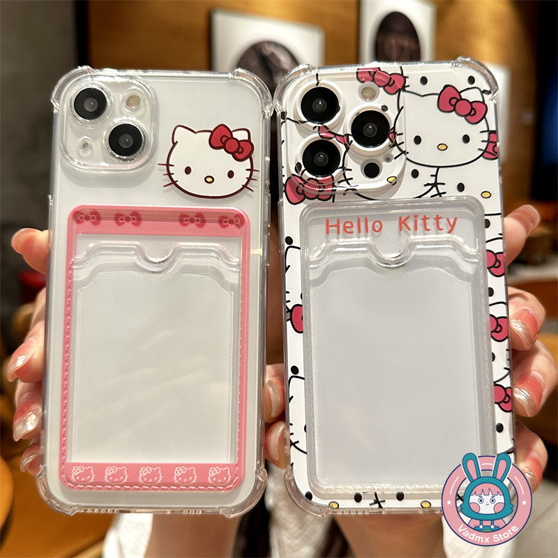 Vỏ Đựng Thẻ Hello Kitty Cho OPPO A3 A3X A60 A40 A79 A78 A58 A38 A18 A17 A17K A16 A16K A16E 5G 4G Phi
