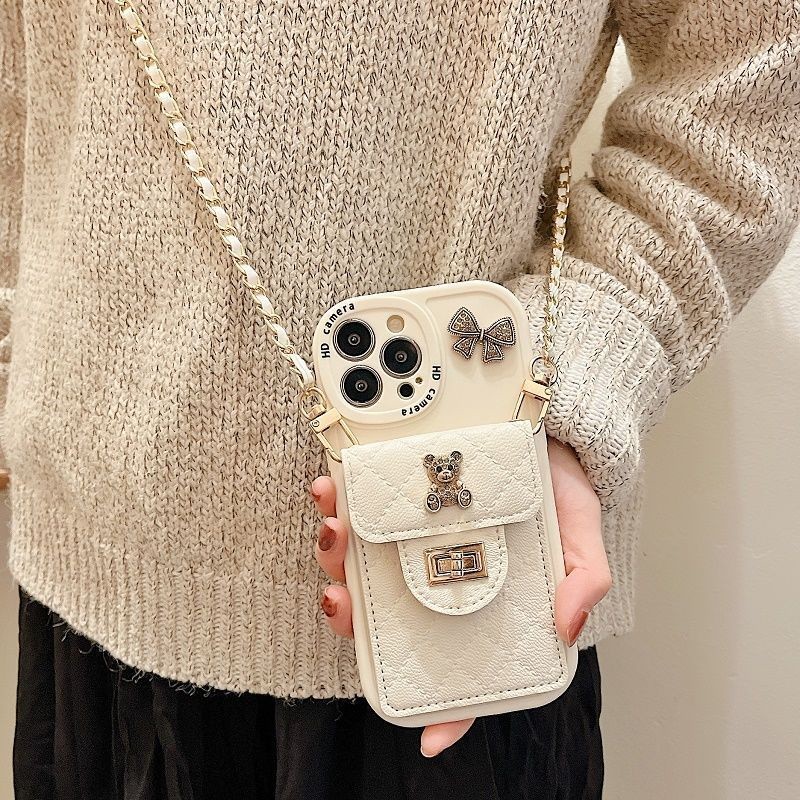 Ốp Điện Thoại Mềm Cho Iphone 15 14 13 11 12 Pro XS Max X XR 7 + 8 Plus TPU Họa Tiết Linh Hoạt Túi Dây Đeo Tinh Tế Chống Rơi