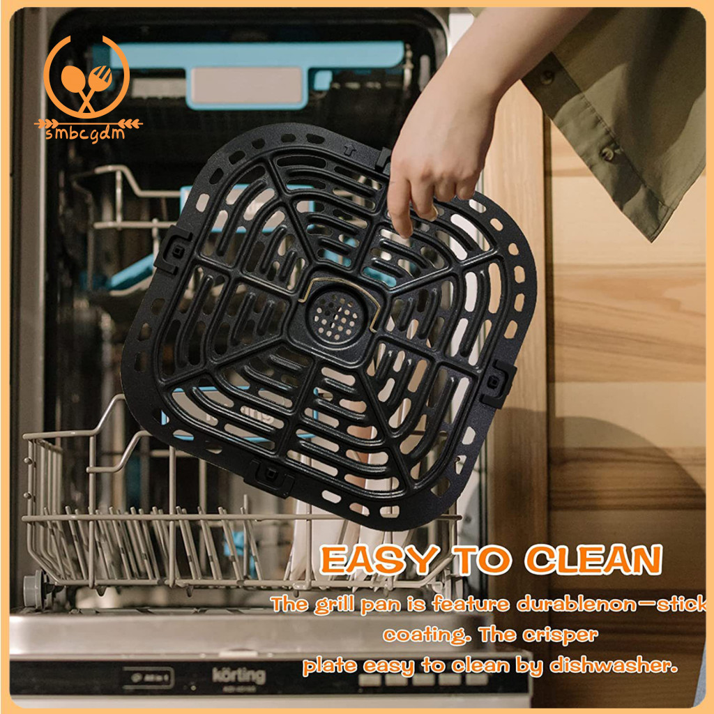 Smbcgdm BPA Free Fryer Baking Pan Air-Fryer Square Grill Pan Plate Cấp Thực Phẩm Cho Instant Vortex 