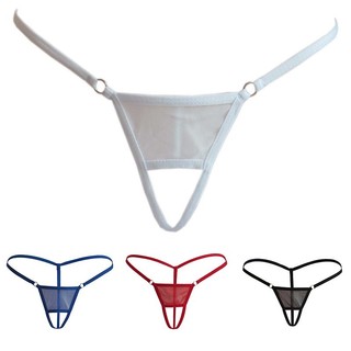 BLURVER~Men Underwear Plain Casual G string Jock strap Knickers See through Stretch