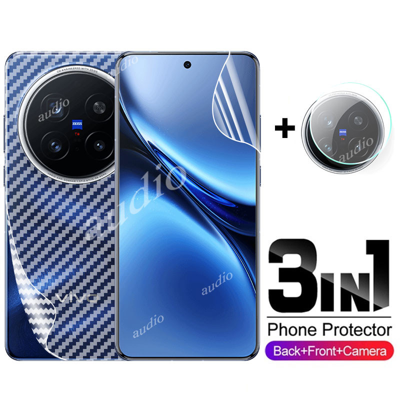 Vivo X200 Pro mini 5G 3in1 Mặt Trước Mặt Sau Ống Kính Hydrogel Phim Cho VIVO X200pro mini 5G Điện Th