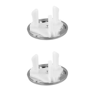 【FEELING 】Reliable ABS Sink Hole Overflow Replacement Cover Chrome Round Trim Ring