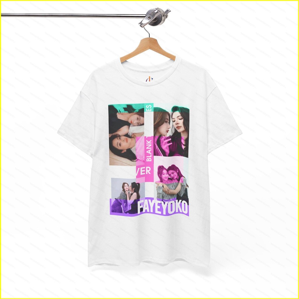 Gn Trống loạt Tee có áo thun nữ diễn viên Thái Faye và Yoko Áo thun ngắn tay NG