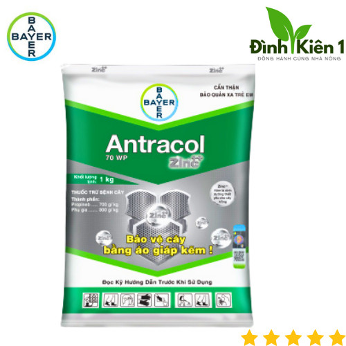 ANTRACOL 70WP gói 1kg dạng bột CHÍNH HÃNG BAYER - bảo vệ cây trồng bằng áo giáp kẽm.