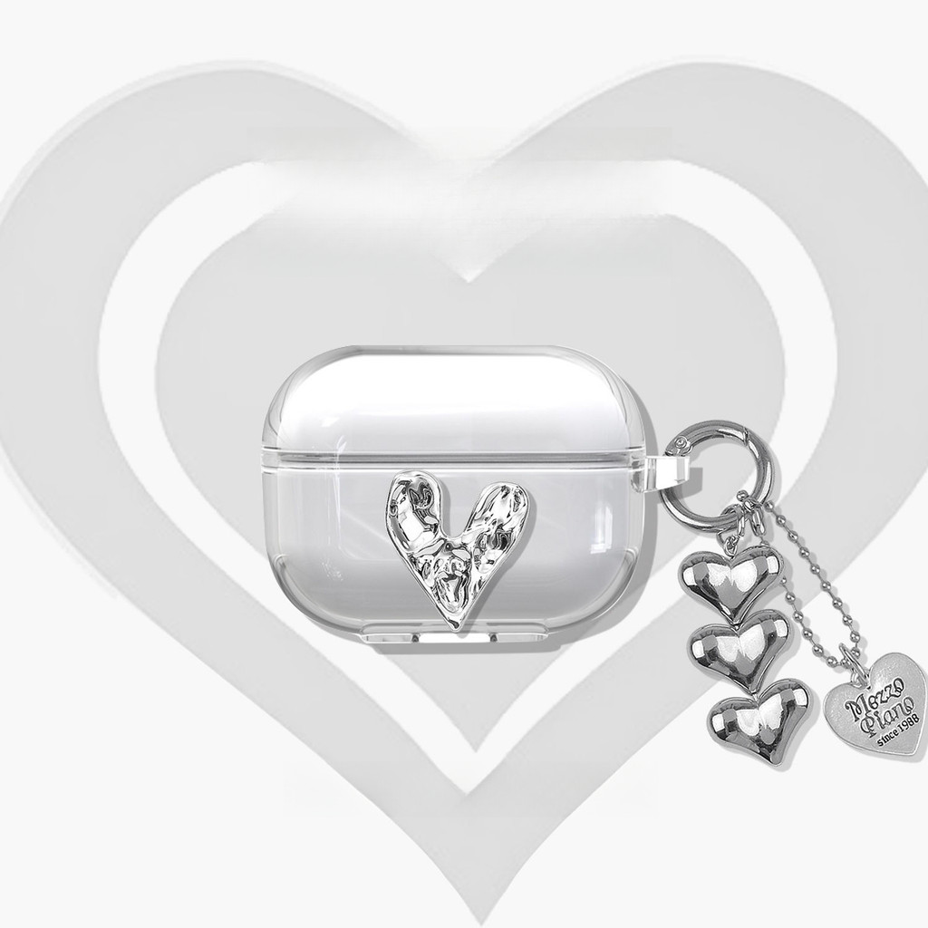 Thích hợp cho ốp tai nghe không dây Lenovo EA230 hình trái tim mạ điện EA230