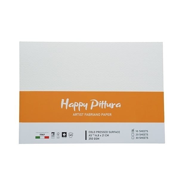 Giấy vẽ Happy Pittura A3 250G 10S, giấy A3 1 xấp