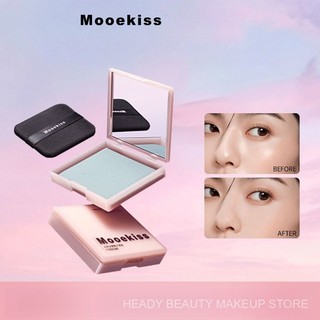 Mooekiss Muke Shi Tấm Khăn Giấy Than Tre Hút Dầu Có Gương Và Bông Đánh Phấn Di Động Khăn Mặt Loại Bỏ Dầu KTDG