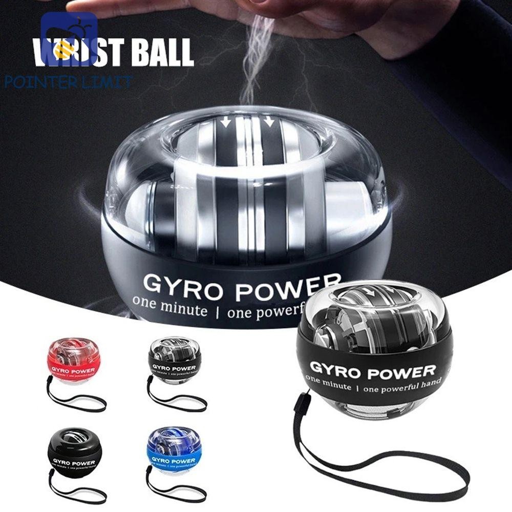 POINTER LIMIT Gyro Power Ball có đèn LED Tay cầm Autostart Range Forearm Exerciser