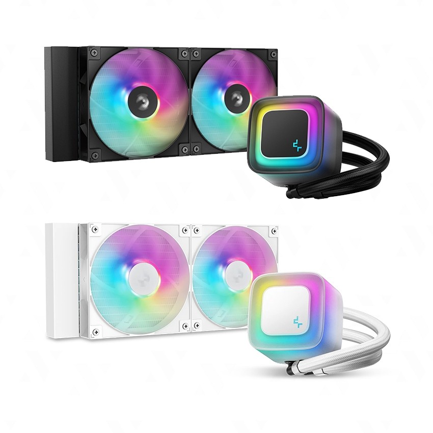 Tản nhiệt nước Deepcool LE240 WH V2 ARGB ( Black / White ) - Hàng Chính Hãng