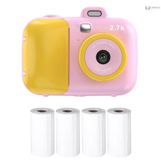 Máy in nhãn 2.7K Camera tức thì trẻ em dễ thương 42MP Camera kỹ thuật số trẻ em Childeren Camera in tức thì với màn hình IPS 2,4 inch Zoom kỹ thuật số 16X Dễ thương