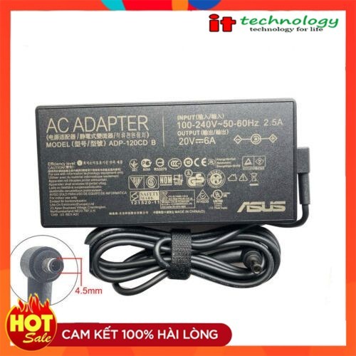 Sạc Laptop Asus 20V-6A 120W cho ASUS Vivobook Pro 15 M6500 M6500Q M6500QB - Hàng mới 100%