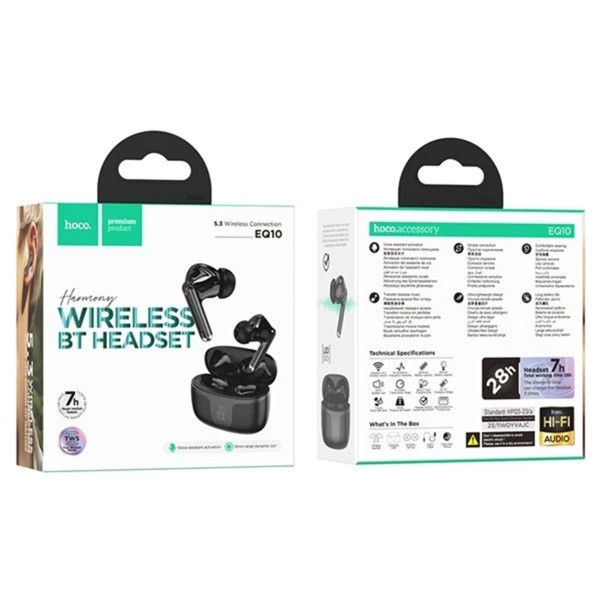 Tai nghe không dây Hoco EQ10 bluetooth 5.3 Pin 7h - BH 12 tháng