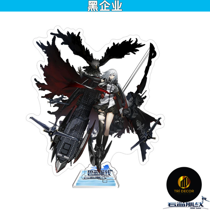 Móc Khoá, Mô Hình Standee Game Azur Lane Nhân Vật Enterprise Ibuki Trang Trí Bàn Học, Làm Việc