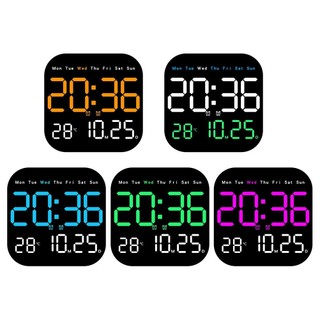 LED Wall Clock Adjustable Brightness Countdown Date Multi-function Display