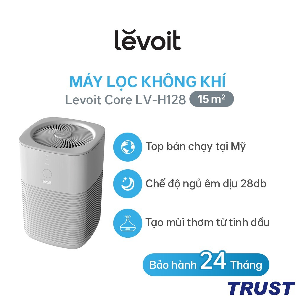 Máy Lọc Không Khí Levoit LV-H128 15m2 Bộ lọc HEPA 13 Lọc Bụi Mịn - Kháng Khuẩn