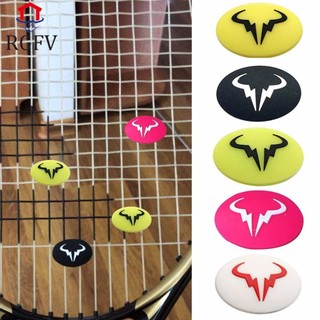 RGFV Rgfv Vợt Tennis Giảm Chấn Hoạt Hình Bền Hấp Thụ Bò Đầu Vợt Giảm Sốc Nhân Viên Quần Vợt Silicon