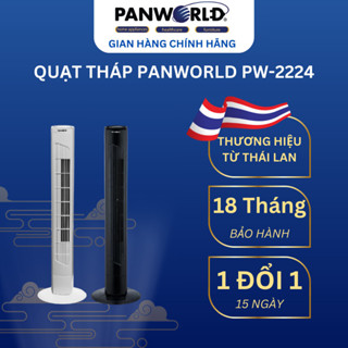  Quạt Tháp Panworld ECO CHILL PW-2224  B-W  Công Suất 40W,Điều Hoà Đối Lưu Không Khí BH 18 Tháng 