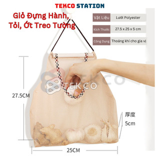  Giỏ Đựng Hành Tỏi Ớt Treo Tường Nhà Bếp - Túi Lưới Treo Tường Đựng Rau Củ Quả 