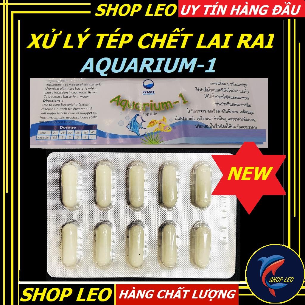 Viên nhộng AQUARIUM-1 Thái Lan chuyên xử lý tép, cá chết lai rai-PRANEE AQUARIUM 1-phụ kiện tép cảnh