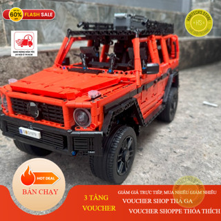  MÔ HÌNH LẮP RÁP XE BÁN TẢI BENZ G500 Tỉ Lệ 1:8 2891+ PCS có thể điều khiển từ xa 