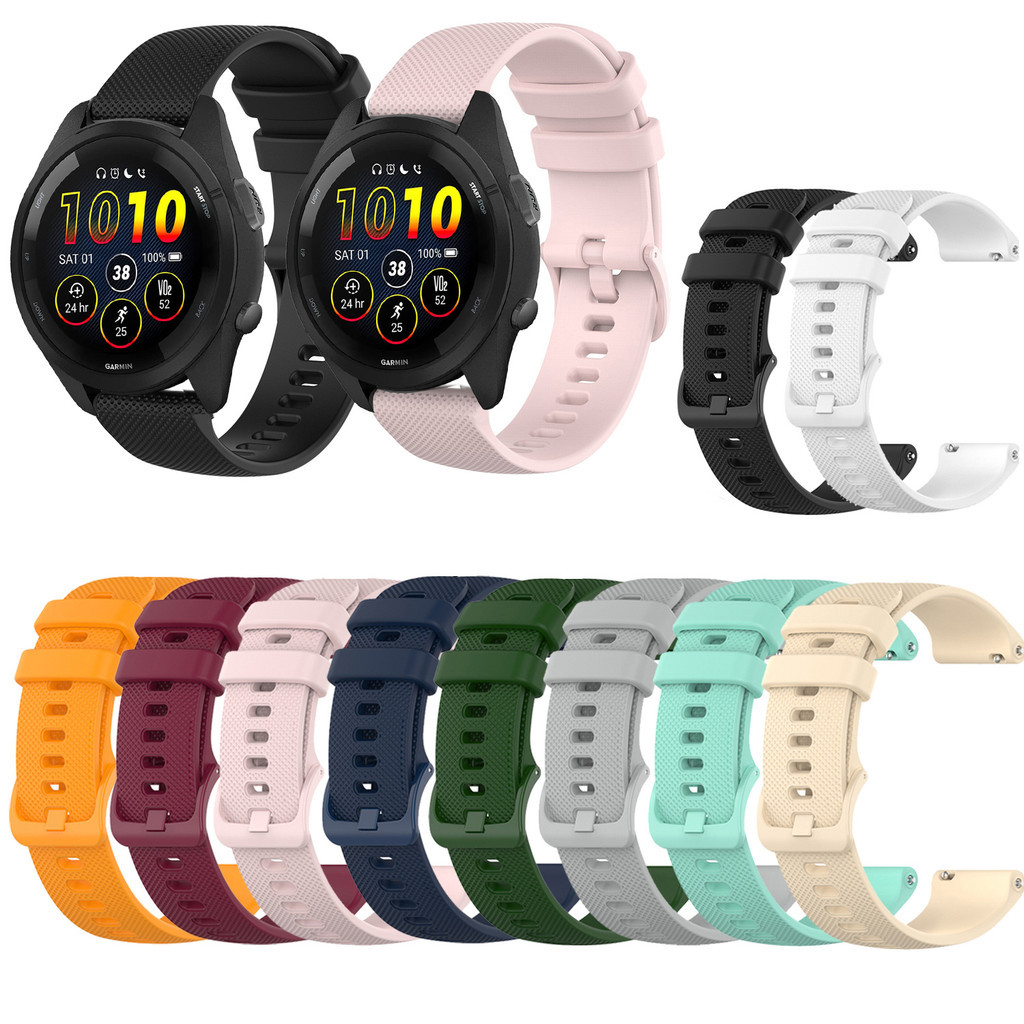 Dây đeo silicon cho Garmin Forerunner 265 255 255 255S 265S 245 245M 645 645M 55 158 165 Dây đeo đồn