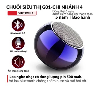 Loa mini không dây M3 TWS hình tròn  bluetooth nhỏ gọn dòng 2023 vỏ chống thấm âm lớn bass mạnh
