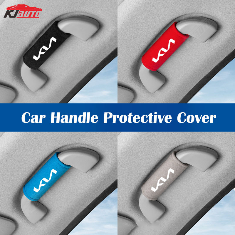 Kia Kn Da Lộn Mái Xe Tay Cầm Vỏ Bảo Vệ Tay Nắm Cửa Da Trang Trí Phụ Kiện Cho Sonet Niro Lai Cerato S