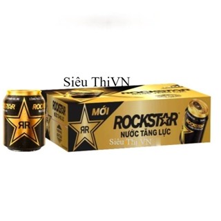 Thùng 24 Lon Nước Tăng Lực Rockstar x 250ml