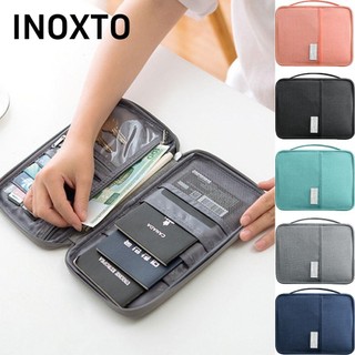 INOXTO Túi đựng hộ chiếu  Túi sắp xếp ID sáng tạo Chủ thẻ chống nước