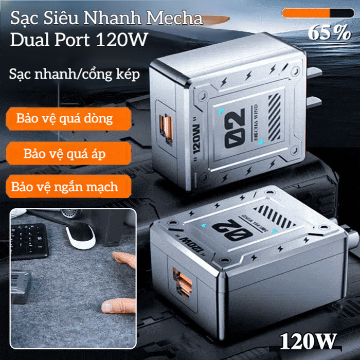 Modern fast charger Power connector Intelligent power distribution Compact Fast charging Dual Port A