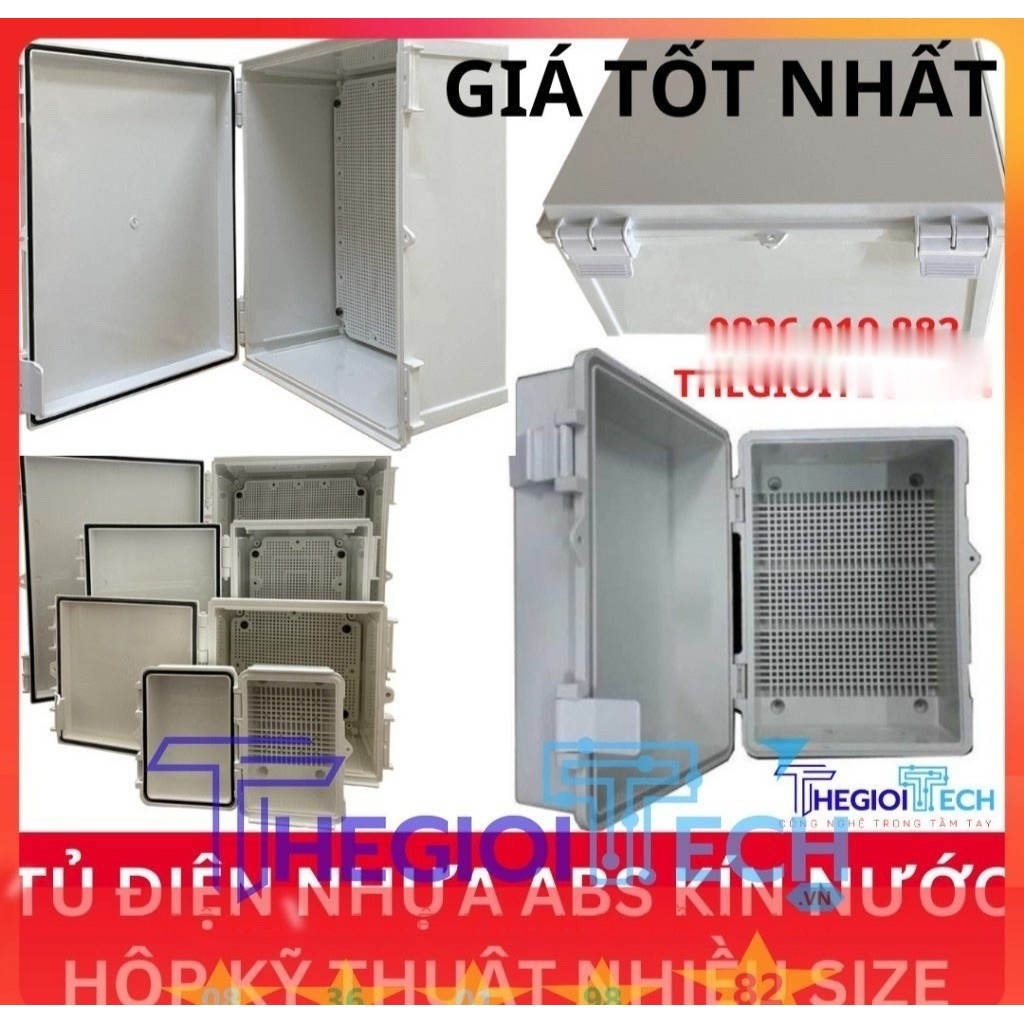 Tủ điện, Hộp kỹ thuật kín chống nước ABS Lihhan Lioa KYE HKT01 02 03 A B C 150x190x115 225x155x125 2