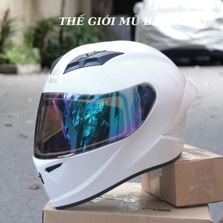 Mũ bảo hiểm fullface Royal M266 2 kính màu Trắng, lót tháo rời vệ sinh,hàng chính hãng bảo hành 12 tháng
