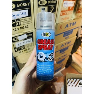 Chai xịt mỡ bôi trơn bi, sên Grease Spray Bosny