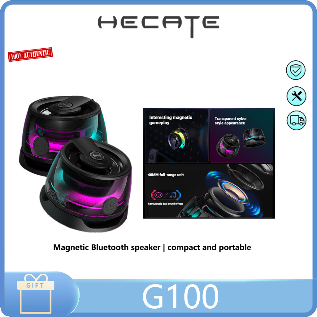 HECATE G100 Portable Bluetooth Magnetic small speaker Bluetooth 5.3 Desktop outdoor sports mountain 